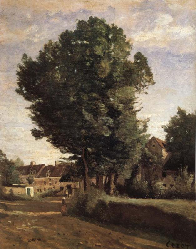 Corot Camille Entrance of Coubron France oil painting art